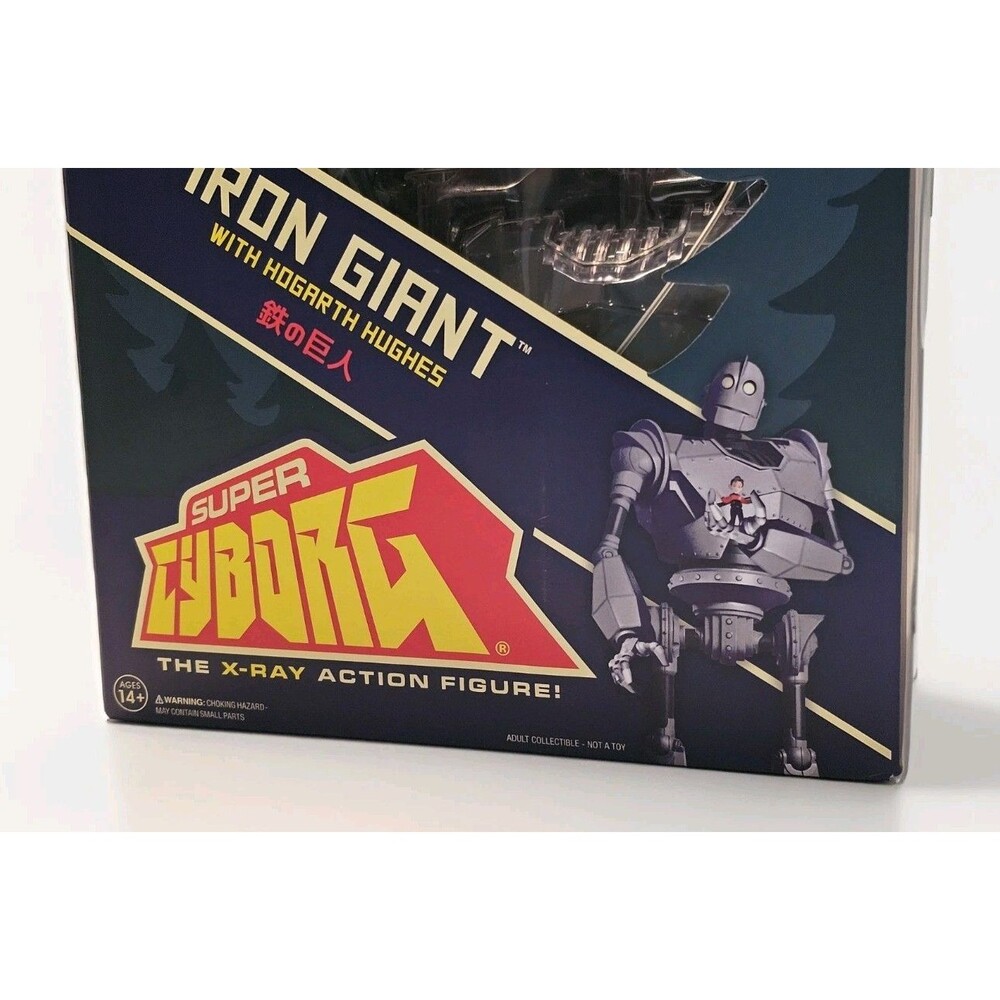 Super7 THE IRON GIANT Super Cyborg CLEAR X-RAY 11" Action Figure w/ Hogarth 2024 - Picture 12 of 13